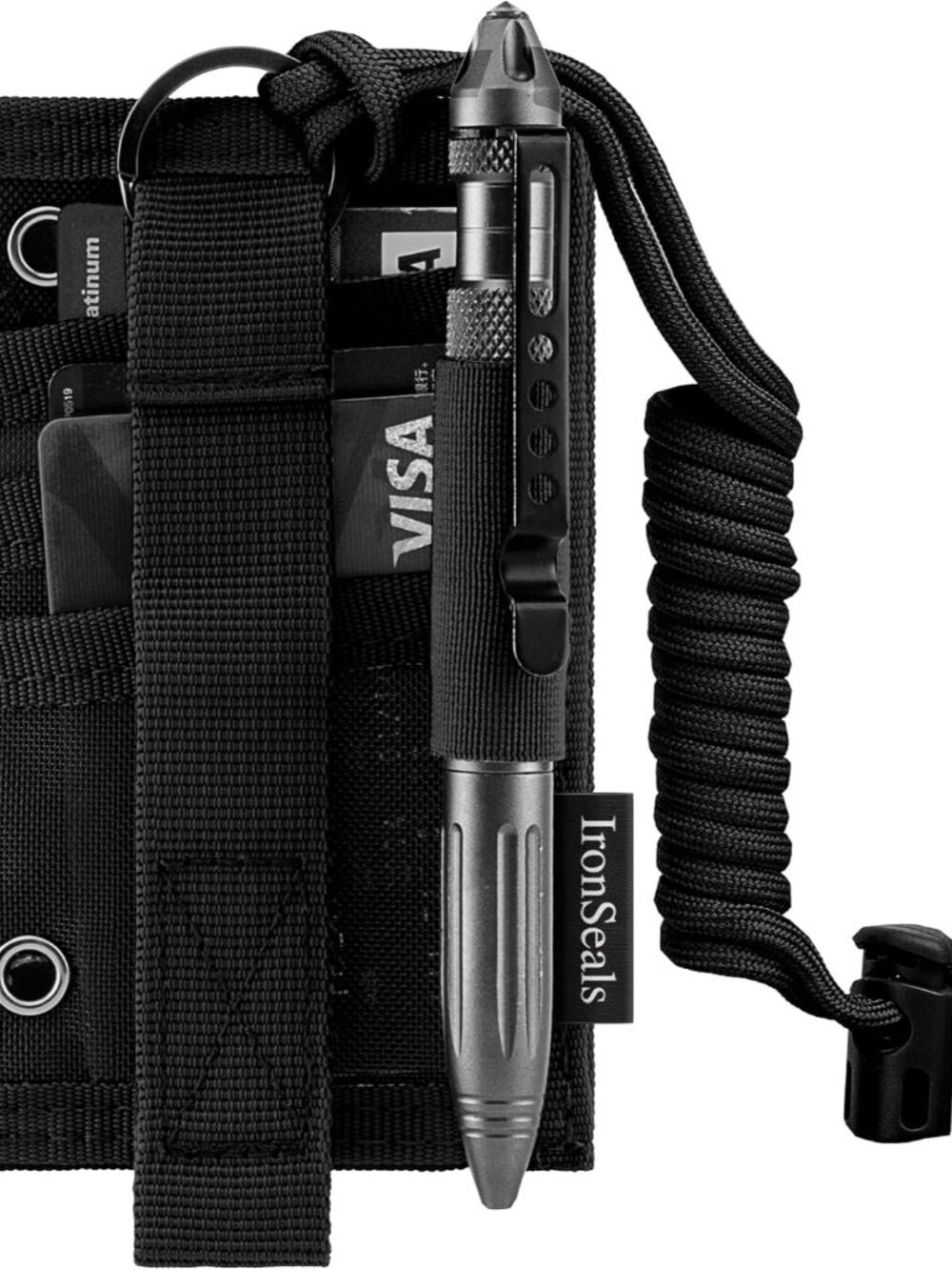 Tactical ID Card Holder Hook & Loop Patch Badge Holder Detachable Quick Rip-Away